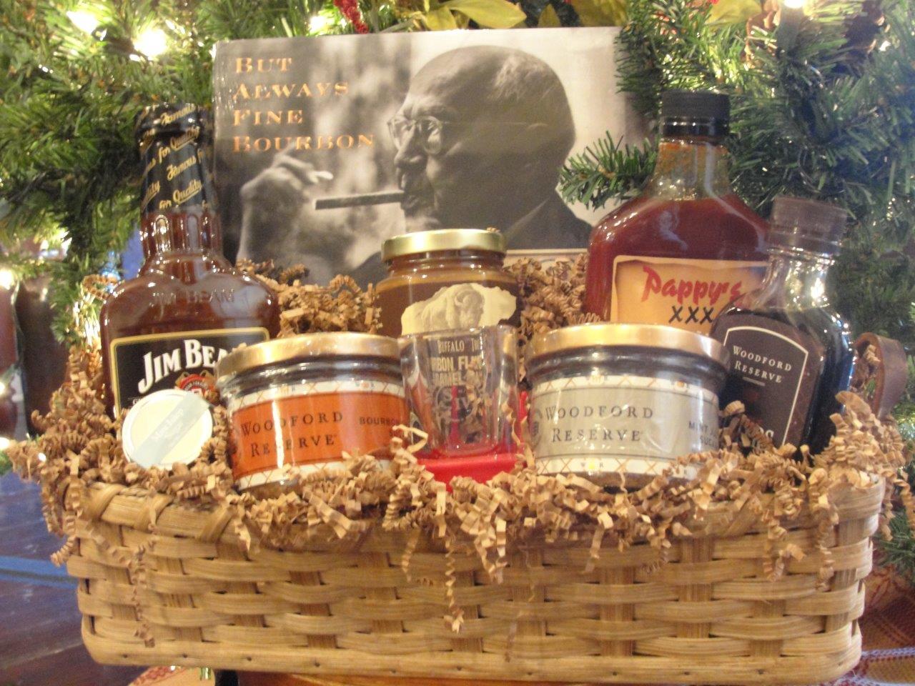 Bourbon Lover's Basket Nettie Jarvis Antiques